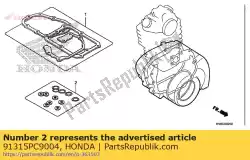 Ici, vous pouvez commander le joint torique, 6x1,5 (n0k) auprès de Honda , avec le numéro de pièce 91315PC9004: