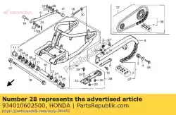 boutwasser, 6x25 van Honda, met onderdeel nummer 934010602500, bestel je hier online: