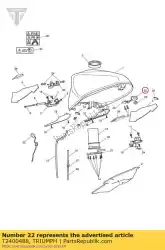 Here you can order the rubber tank mounting from Triumph, with part number T2400488: