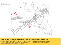 AP8138827, Aprilia, schild bescherming, Nieuw