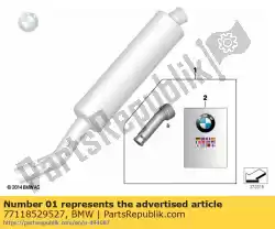 Here you can order the set, muffler insert from BMW, with part number 77118529527: