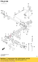 2531212K00, Suzuki, entretoise, came de changement de vitesse brg suzuki gsxr150rfx gsxr150rf gsxs125mlx gsxs125ml gsxr125xa gsxs125xa gsxr125a 150 125 , Nouveau