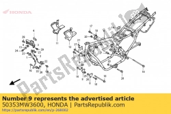 Aquí puede pedir plato, r. Fr. Suspensión del motor de Honda , con el número de pieza 50353MW3600: