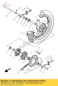 yamaha 905601527700 entretoise (1kt) - La partie au fond