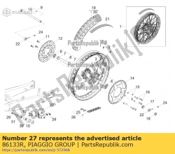 Aprilia 86133R, Ketting gids, OEM: Aprilia 86133R