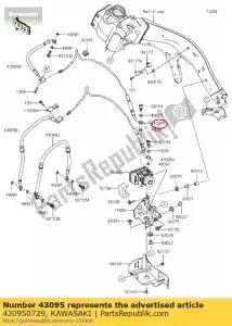 Kawasaki 430950729 hamulec w??a, fr, mc-hu, z??cz - Dół