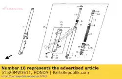 Ici, vous pouvez commander le cas comp., l. Bas (showa) auprès de Honda , avec le numéro de pièce 51520MW3E11: