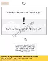 ST929130000, KTM, Piastra di regolazione destra - sport ktm rc8r 1190 2011 2012, Nuovo