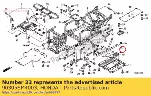 honda 90305SM4003 écrou clip 6mm - La partie au fond