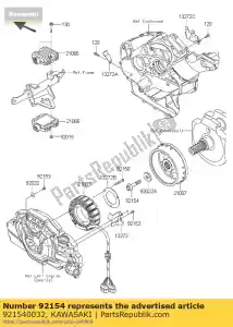 kawasaki 921540032 bout, rotor, 12x60 vn1700c9f - Onderkant