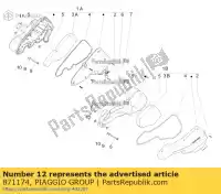 871174, Piaggio Group, Bushing piaggio rp8m25310, rp8m25300, rp8m25411 zip 100 2011 2016 2017 2018 2019 2020 2021 2022, New