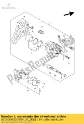 Ici, vous pouvez commander le étrier assy, ?? Re auprès de Suzuki , avec le numéro de pièce 6910006G00999: