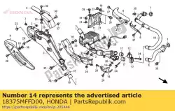 beschermer, ex. Gewricht van Honda, met onderdeel nummer 18375MFFD00, bestel je hier online: