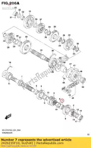 suzuki 2426235F10 buisson, 6e en voiture - La partie au fond