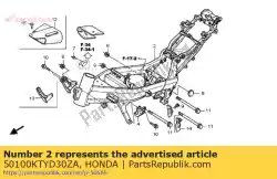 Here you can order the no description available at the moment from Honda, with part number 50100KTYD30ZA: