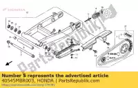 40545MBR003, Honda, junta, corrente de transmissão (daido) honda cb cbf 1000 1100 1300 2003 2005 2007 2008 2009 2010 2011 2012 2013, Novo