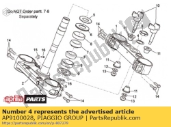 Aprilia AP9100028, Unterlegscheibe 26,5x36x1, OEM: Aprilia AP9100028