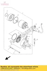 yamaha 14B8183G1000 cordon comp. - La partie au fond