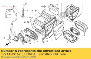 honda 17214MN1670 houder, element - Onderkant