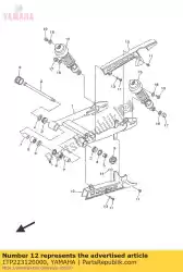 Tutaj możesz zamówić etui, ? A? Cuszek 2 od Yamaha , z numerem części 1TP223120000: