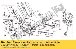 Honda 38200MK4630 box comp., fusível - Lado inferior