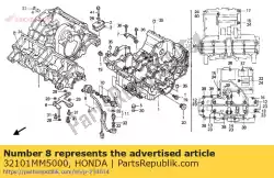 Here you can order the sub harness eng. From Honda, with part number 32101MM5000: