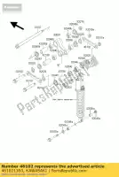 461021350, Kawasaki, rod,suspension kawasaki klx  r e es f d g klx250 klx250r klx300r 250 300 , New