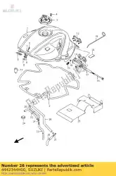 Here you can order the hose,fuel tank from Suzuki, with part number 4442344H00: