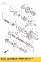 5S7174210000, Yamaha, Axle, drive yamaha  xvs 950 2009 2010 2011 2012 2014 2015 2016 2017 2018 2019 2021, New