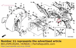 Honda 80125MCAS40 supporto, rr. parafango - Il fondo