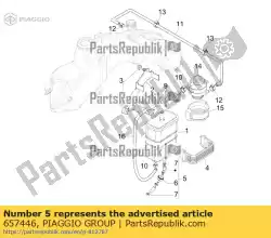Aqui você pode pedir o tubo de tubo de junta de indução em Piaggio Group , com o número da peça 657446: