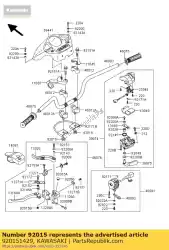 Here you can order the nut,10mm zx600-a1 from Kawasaki, with part number 920151429: