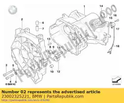 Qui puoi ordinare coperchio alloggiamento, nero, cuscinetto pulito (dal 04/1996) da BMW , con numero parte 23002325221: