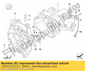 bmw 23002325221 coperchio alloggiamento, nero, cuscinetto pulito (dal 04/1996) - Il fondo