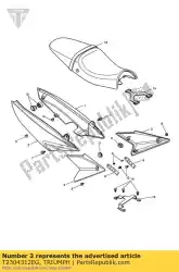 mldg, side, infill, lh, pntd, ornge van Triumph, met onderdeel nummer T2304312EG, bestel je hier online: