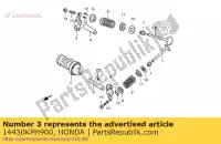14430KPH900, Honda, bras comp, valve ro honda anf innova  anf125 125 , Nouveau