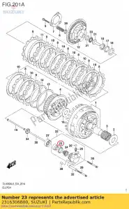 suzuki 2316306B00 copo, cl, cilindro - Lado inferior