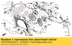 Here you can order the no description available from Honda, with part number 19005MGH641: