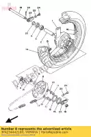 3PA254442100, Yamaha, roda dentada, acionada (44t) yamaha tzr 125, Novo