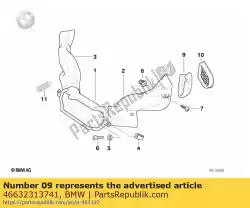 pakking links van BMW, met onderdeel nummer 46632313741, bestel je hier online: