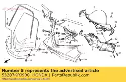 Here you can order the duct,air from Honda, with part number 53207KRJ900: