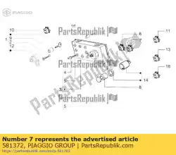 Qui puoi ordinare comm. Luci da Piaggio Group , con numero parte 581372: