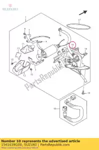 Suzuki 1541039G00 conjunto de placa - Lado inferior