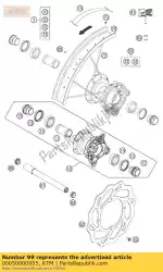 Qui puoi ordinare kit raggi anteriore 17 '85sx 12 da KTM , con numero parte 00050000955: