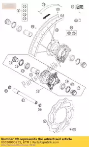 ktm 00050000955 kit raggi anteriore 17 '85sx 12 - Il fondo