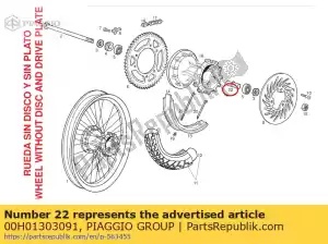 Piaggio Group 00H01303091 distanziale interno ruota - Il fondo