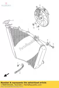 suzuki 1780030G00 fan assy,radiat - Bottom side