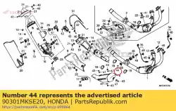 Aquí puede pedir tapa de brida de tuerca 8 mm de Honda , con el número de pieza 90301MKSE20: