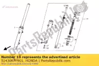 51430KPF901, Honda, zestaw walizek r dolny honda cbf  cbf250 250 , Nowy