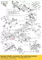 391830002, Kawasaki, Band-assy, ??motorstop sw kvf75 kawasaki  brute force kfx kvf 450 650 700 750 2005 2006 2007 2008 2009 2010 2011 2012 2013 2014 2015 2016 2017 2018 2019 2020 2021, Nieuw